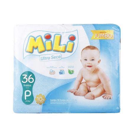 Fralda desc.mili jumbo p c 36