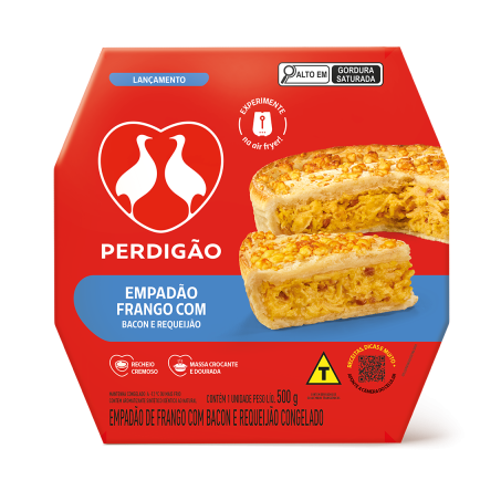 Empadão De Frango Com Bacon e Requeijão Perdigão 500g