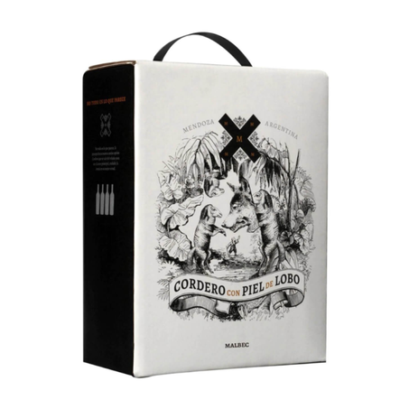  VINHO CORDERO CON PIEL LOBO TINTO SECO MALBEC BAG 3L