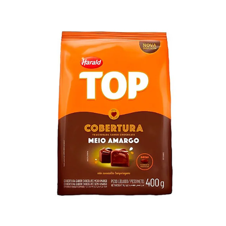 CHOC.MELKEN GOTAS 400G MEIO AMARGO