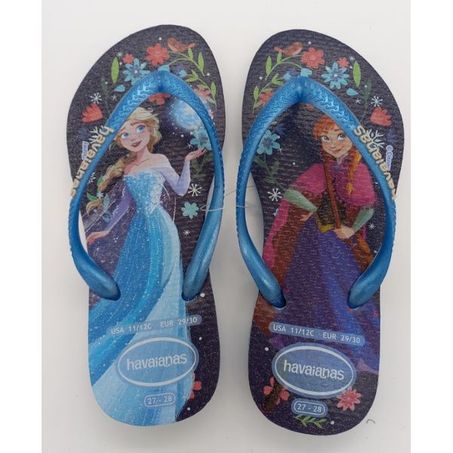 CHINELO HAVAIANAS KIDS SLIM PRINCESS 31/32 AZUL/AZUL LV