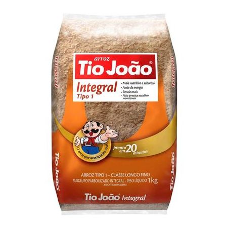 ARROZ TIO JOAO PARBOLIZADO INTEGRAL T1 1KG