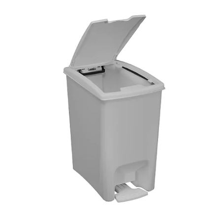LIXEIRA PEDAL ASTRA 10LT DUPLA ABERTURA BRANCO