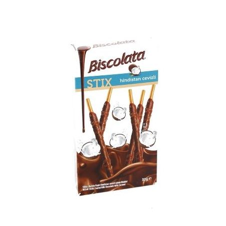 BISCOITO SOLEN BISCOLATA STIX CHOCOLATE/COCO 32G