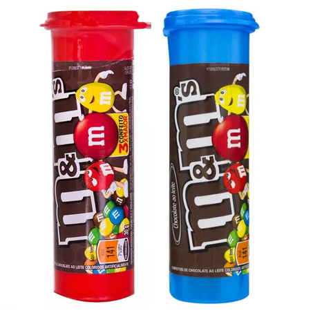Chocolate confeito m&ms 30g tubo chocolate