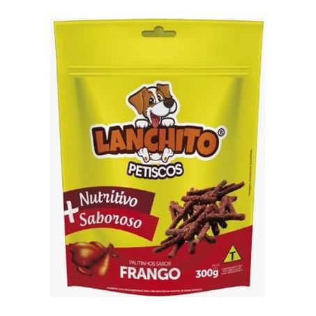 Alim caes lanchito petiscos palit frango 300g
