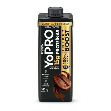 Bebida láctea yopro protein energy boost 250ml