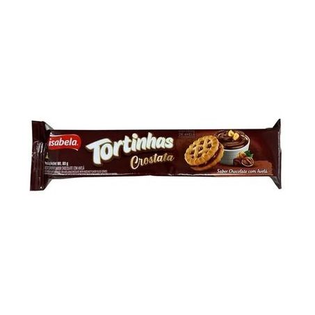 Biscoito isabela tortinha crostata chocolate com avelã 80g