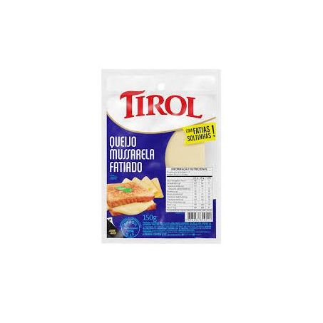 QUEIJO MUSSARELA TIROL FATIADO 150G 16951