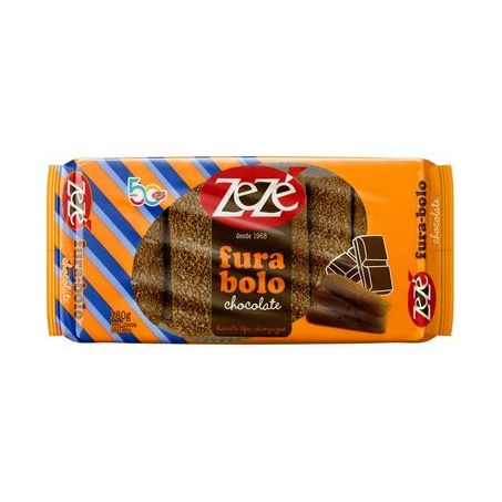 Biscoito Doce Zezé Fura Bolo de Chocolate Pacote 180gr