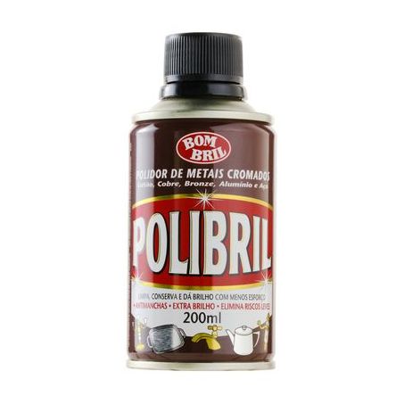 Polidor de Metais Cromados Polibril 200ML