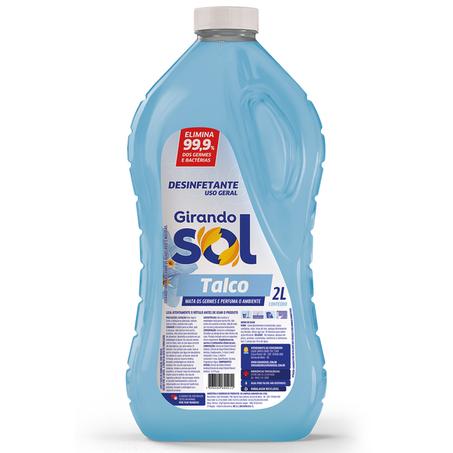 DESINFETANTE GIRANDO SOL TALCO 2L