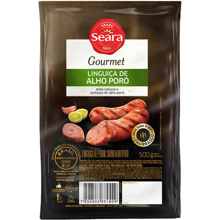 Linguiça Seara Gourmet 500g - Alho-poró - Congelado