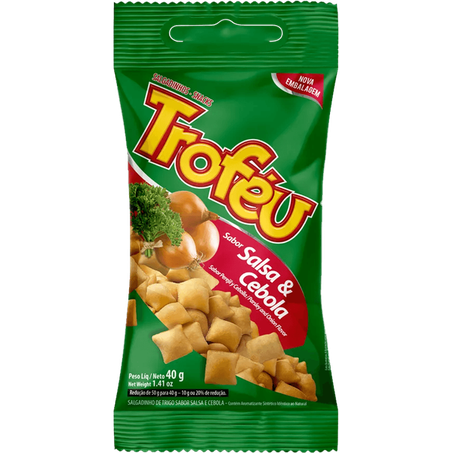 Salgadinho Troféu Cebola Pacote 40g 
 