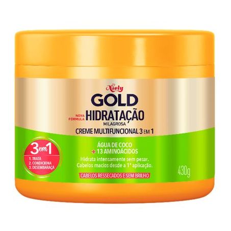 CREME TRAT NIELY GOLD HIDR AGUA COCO 430G