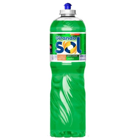 Detergente girando sol 500ml limao