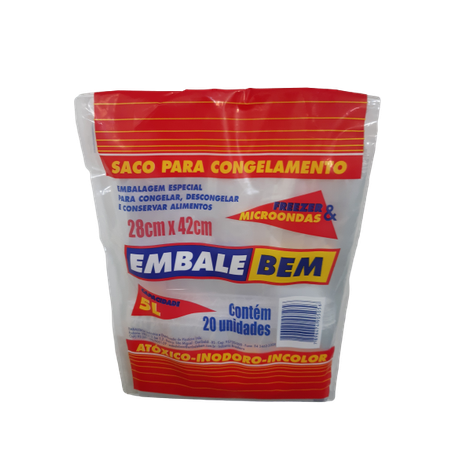 SACO FREEZER EMBALEBEM 5L C/20UN