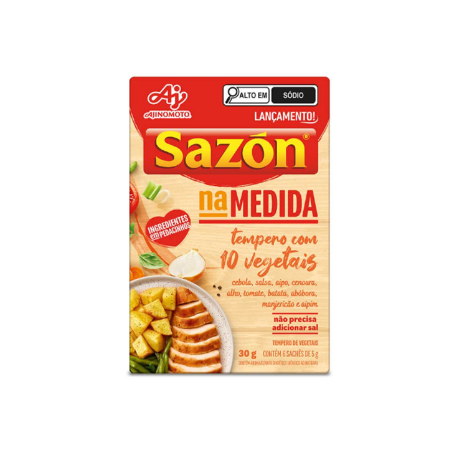 TEMPERO SAZON MIX VEGETAIS COM SAL 30G