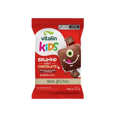 BOLINHO DE CHOCOLATE KIDS S/GLUTEN VITALIN 30 G   