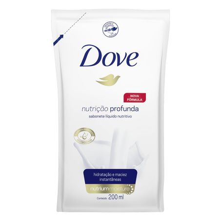 SABONETE LÍQUIDO DOVE NUTRIÇÃO PROFUNDA SACHÊ