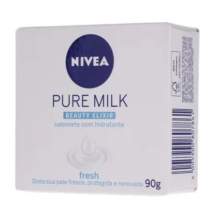 Sabonete nivea hidratante pure milk fresh caixa 90g 360-3