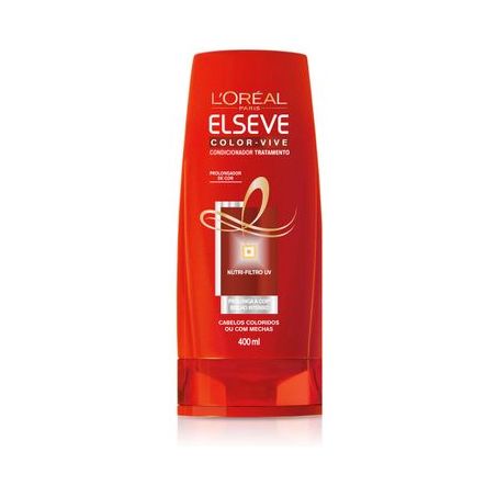 Condicionador Elseve Color Vive Cabelos Coloridos Ou com Mechas Embalagem 400ML