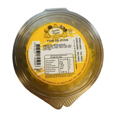 Fios De Ovos Anette Ruas 200g
