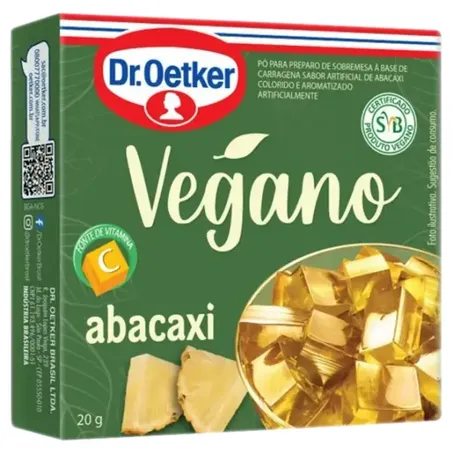 Gelatina Vegana Dr. Oetker Abacaxi 20g