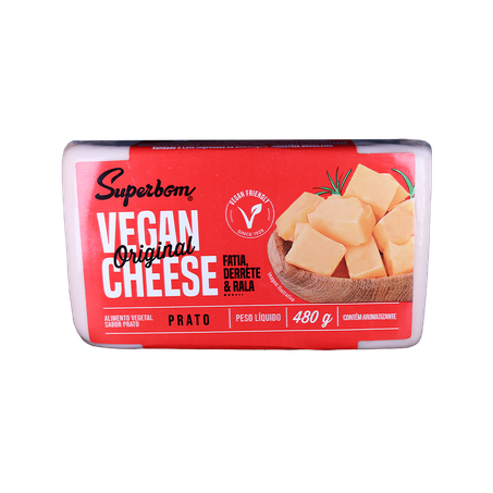 VEGAN CHEESE PRATO 480G - SUPERBOM