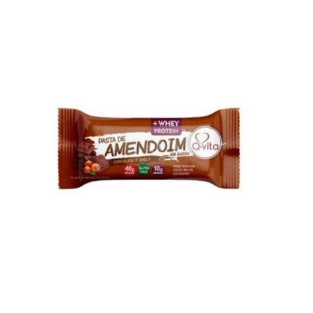 Barra pasta amendoim 40gr choc.avela qvi