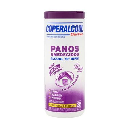 PANOS UMEDECIDOS COPERALCOOL C/35 LAVANDA 
