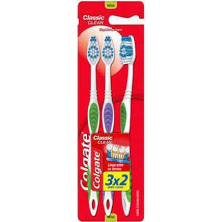 Escova dental colgate clas clean leve 3 pague 2