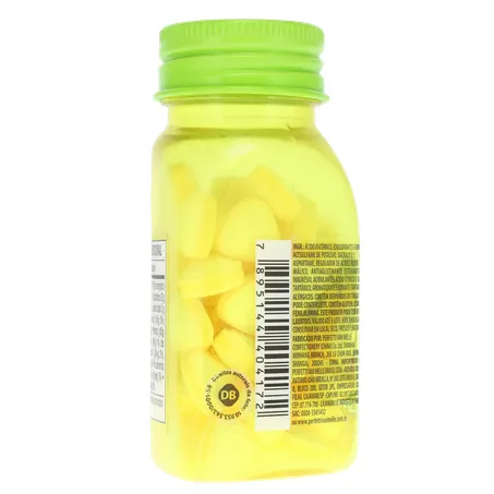Pastilha Mentos Kiss Suor Limão Ácido Frasco com 55un - 38.5gr 360-20