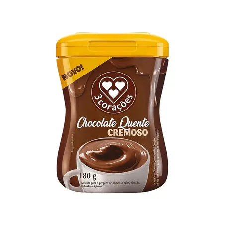 CHOCOLATE QUENTE EM PO 3 CORACOES 180G