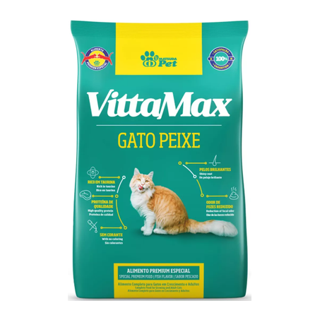 RACAO VITTAMAX GATO 1KG PEIXE