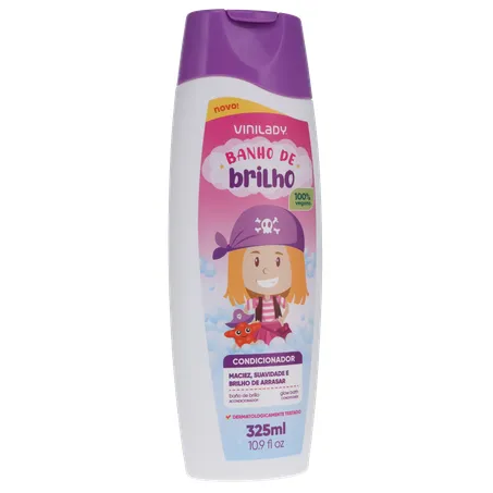 Condicionador vini lady kids banho de brilho 325ml 360-34