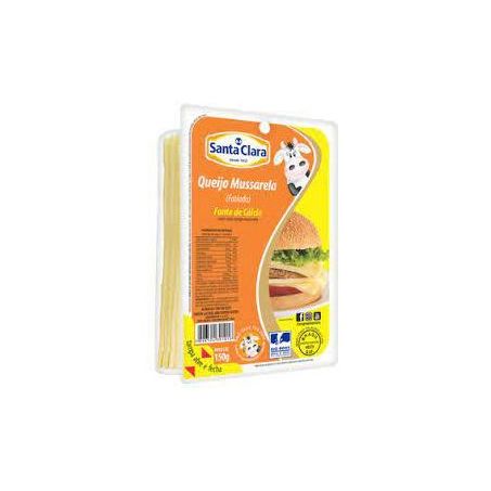 QUEIJO MUSSARELA FATIADO SANTA CLARA 300 G        