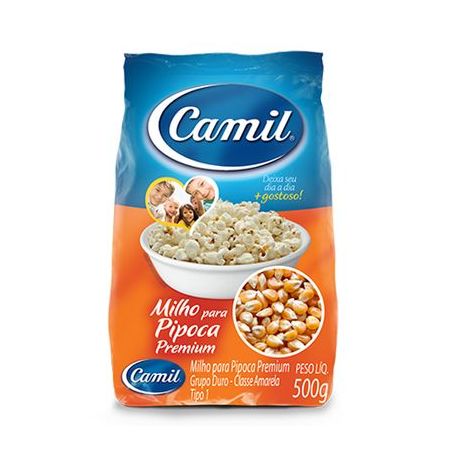 Milho Para Pipoca Premium Camil Pacote 500G