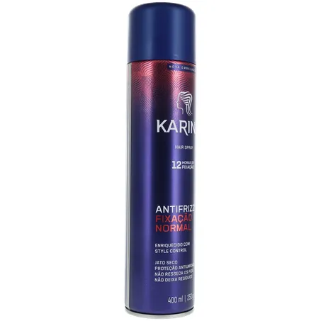 FIXADOR DE CABELO EM SPRAY KARINA FIXAÇÃO NORMAL 400ML 360-32