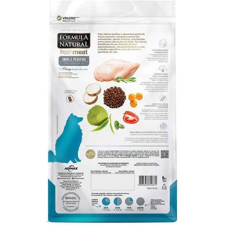 Ração Fórmula Natural Fresh Meat Cães Sênior Mini e Pequeno Frango 1 kg 360-3