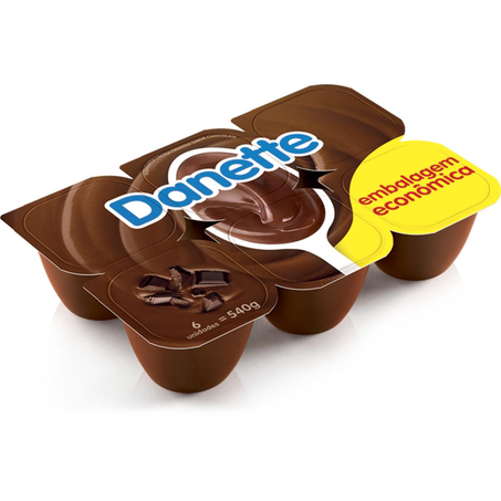 Sobremesa Danette Danone 540g - Chocolate ao Leite