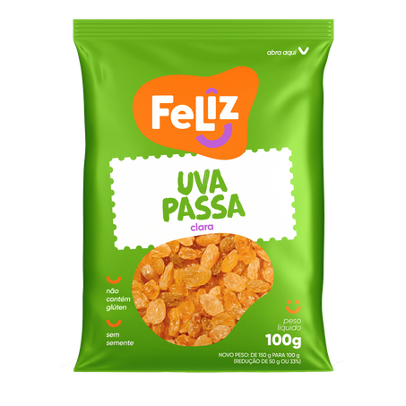 Uva passa clara feliz 100g