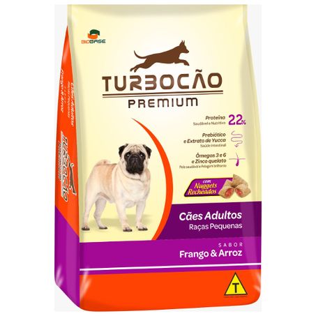 Ração turbo cao 1kg raças pequena