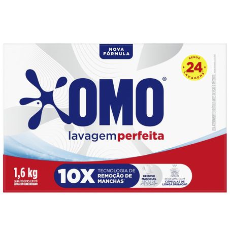 Sabão em pó omo lavagem perfeita 1,6kg
