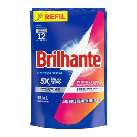 Lava roupa brilhante limpeza tt 900ml