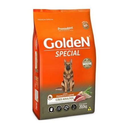 Ração Golden Special para Cães Adultos Sabor Frango e Carne 20Kg 360-1