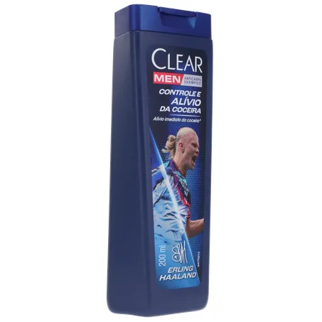 Shampoo Anticaspa Clear Men Controle e Alívio da Coceira Frasco 200ml 360-32