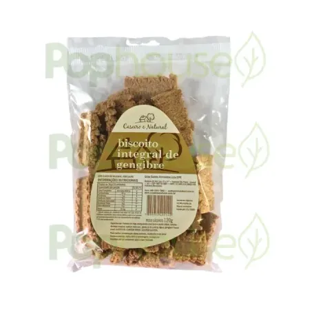 BISCOITO  INT DE GENGIBRE 120G CASEIRO E NATURAL