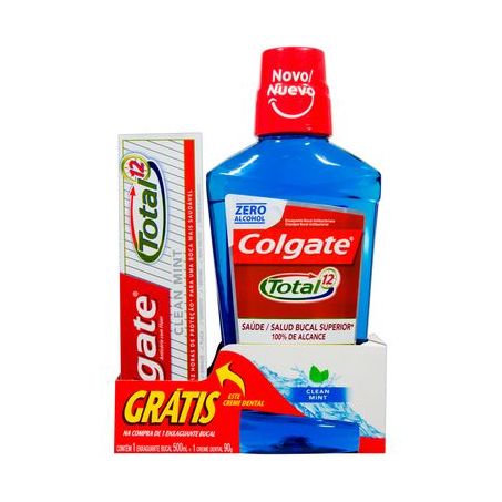 KIT COLGATE ANTISSEPTICO BUCAL + CREME D