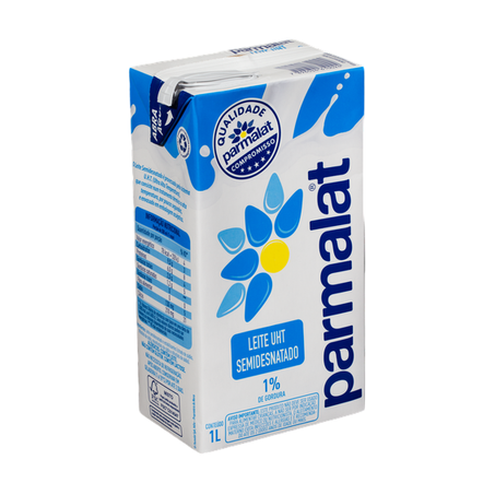 Leite Longa Vida Semidesnatado Parmalat Caixa 1LT